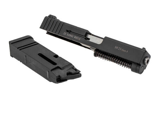 Advantage Arms 22LR Conversion Kit for Glock 19/23 Gen4 has a 416 stainless steel barrel
